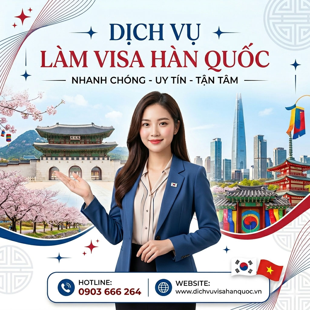 Dịch vụ làm visa Hàn Quốc trọn gói